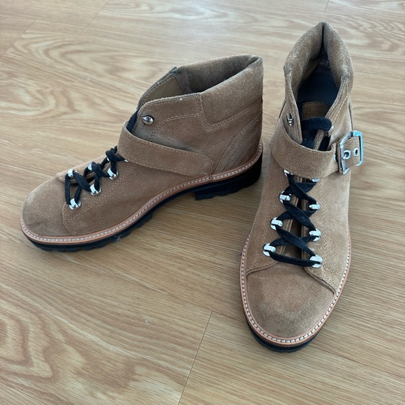 Marc Fisher Indre Tan Suede Ankle Boots - Picture 3 of 4